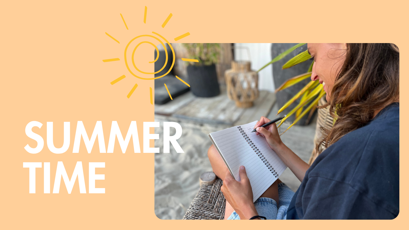 Zomervakantie: pak je notitieboekje, zoom uit en schrijf