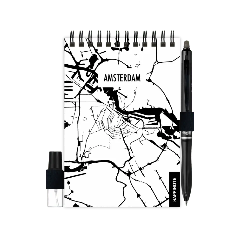 A6 Uitwisbaar notitieboek | Amsterdam