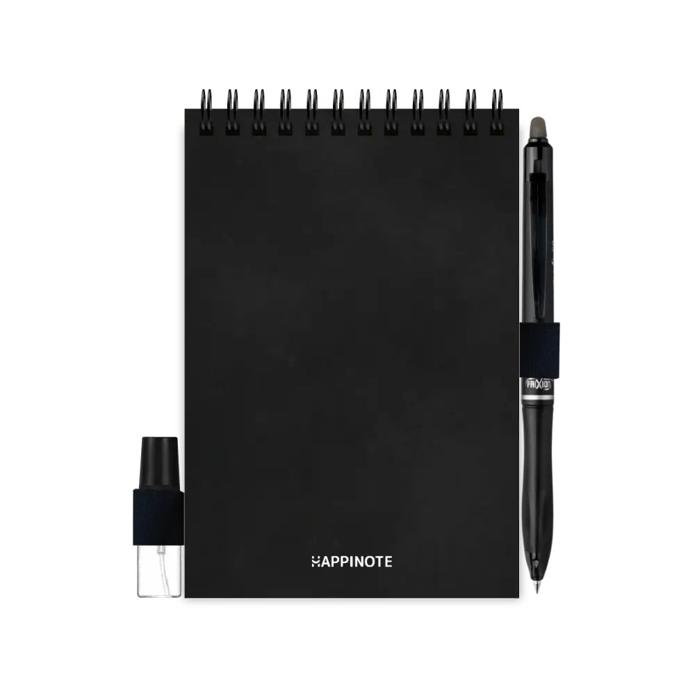 A6 uitwisbaar notitieboek | Black Stone