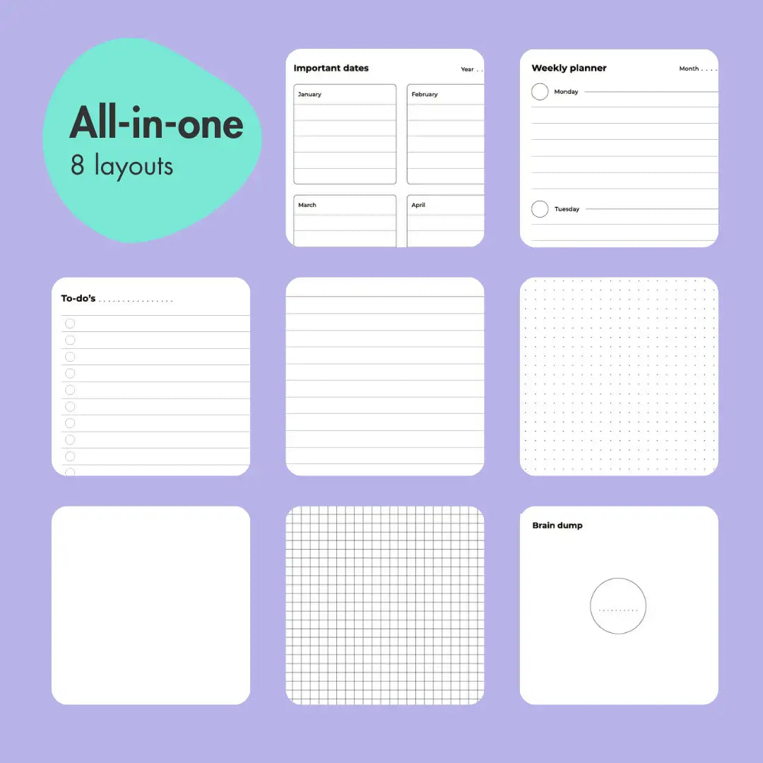 Erasable notebook | Black Stone
