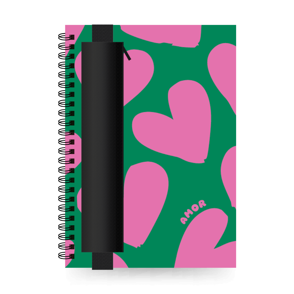 A5 uitwisbaar notitieboek | Amor