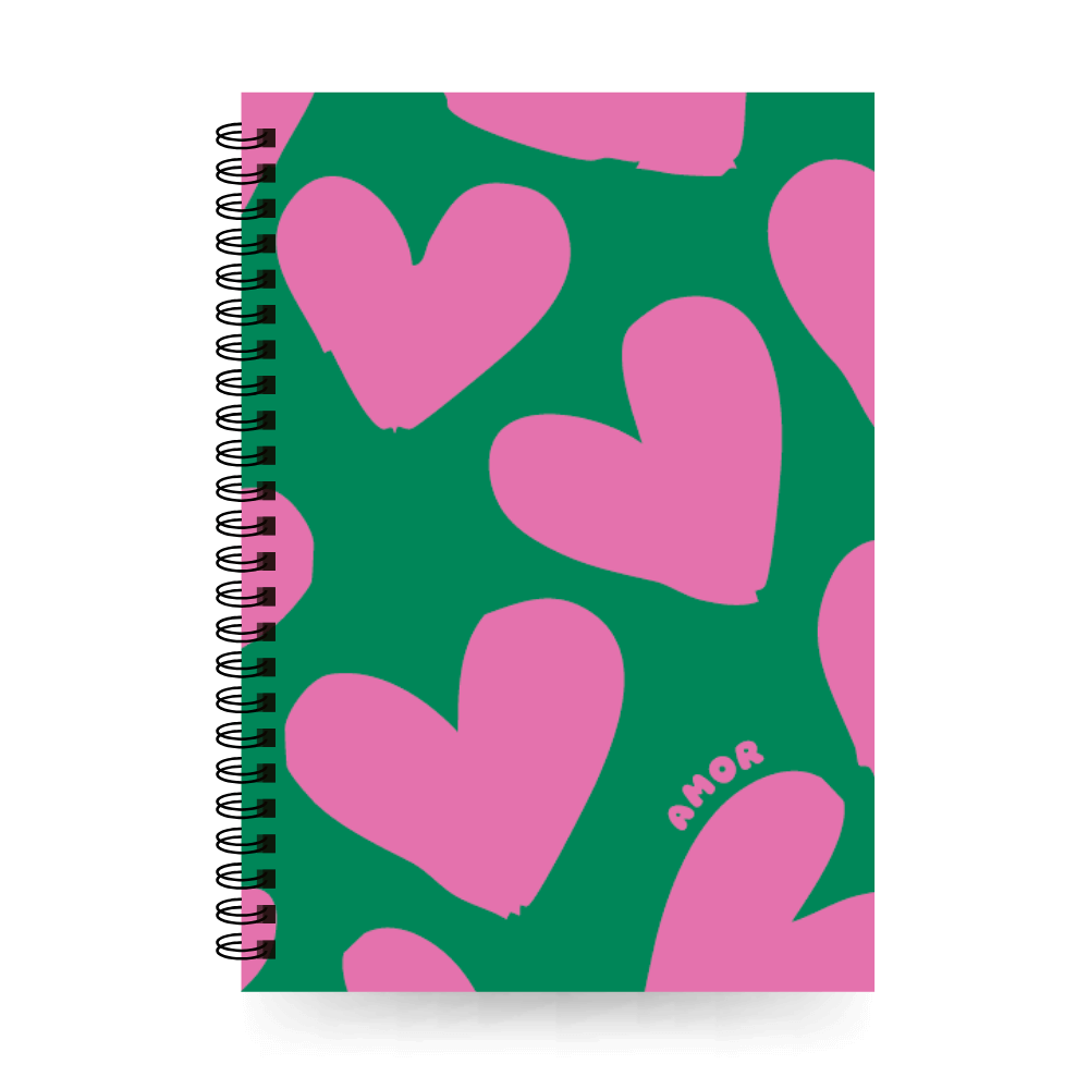 A5 Uitwisbaar notitieboek | Amor met etui