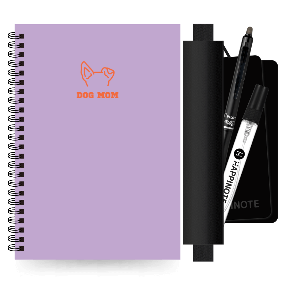 A5 Erasable Notebook | Dog Mom with pencil case