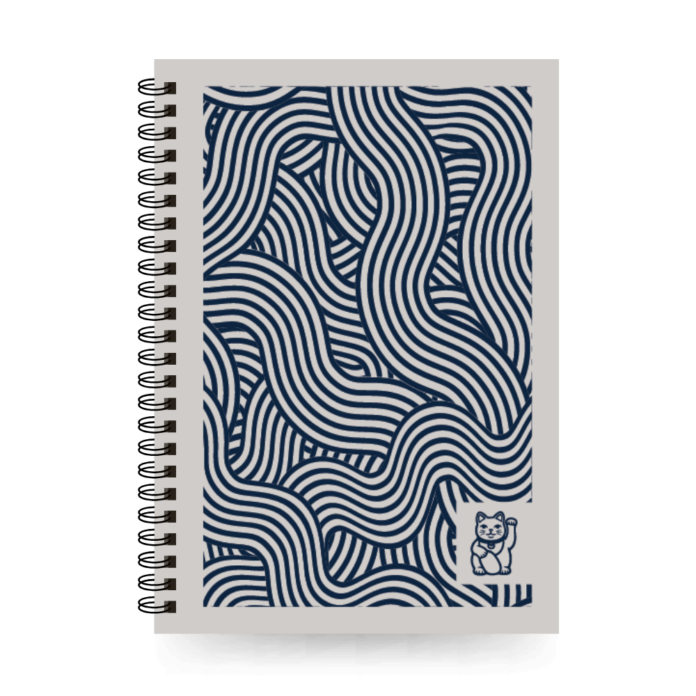 A5 Uitwisbaar notitieboek | Lucky Cat | All Stone