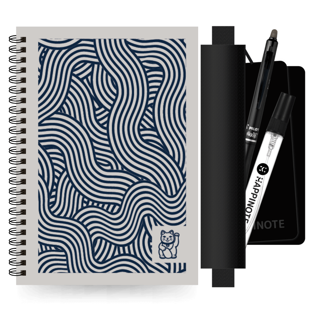 A5 uitwisbaar notitieboek | Lucky Cat