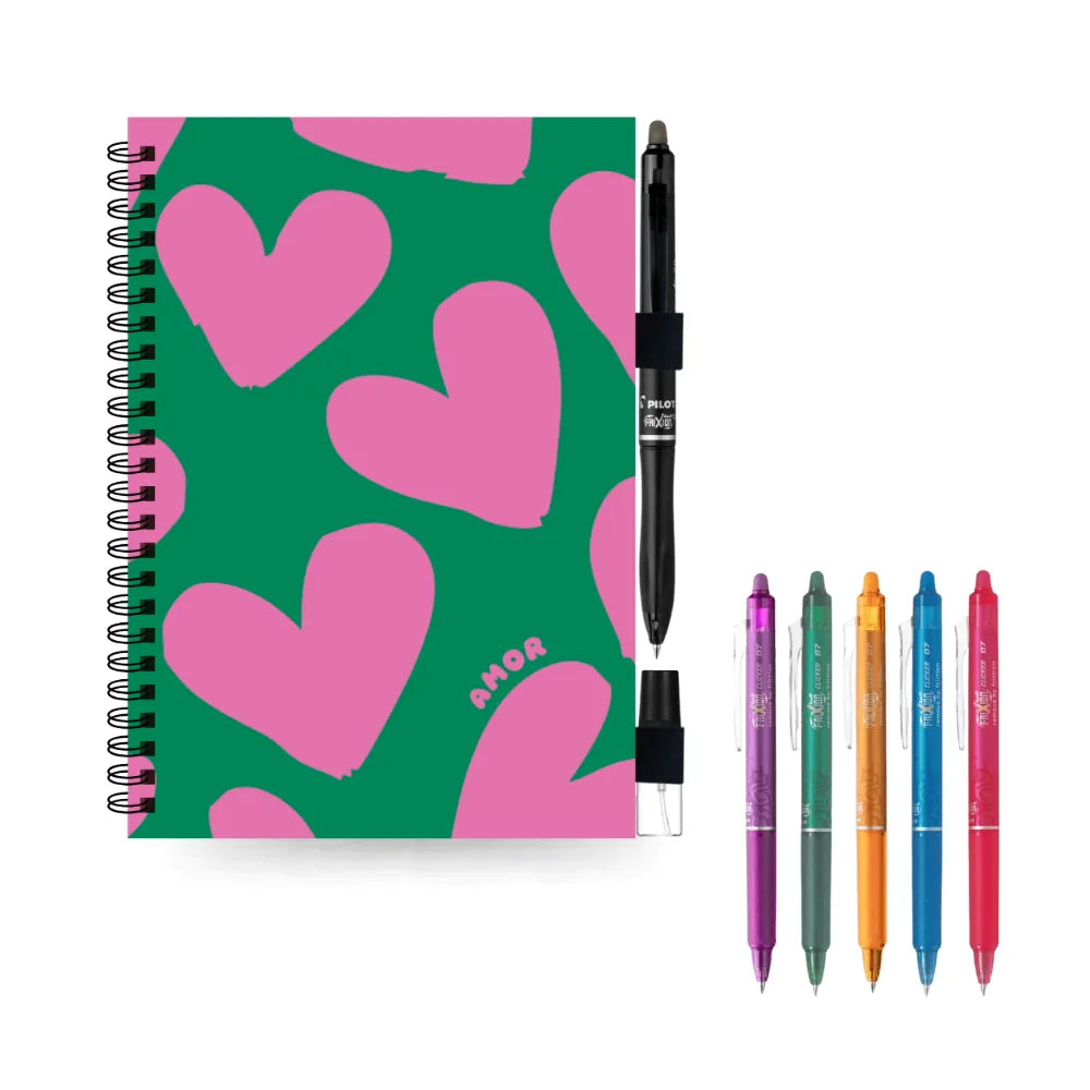 Pakket A5 Amor + Set van 5 kleurpennen