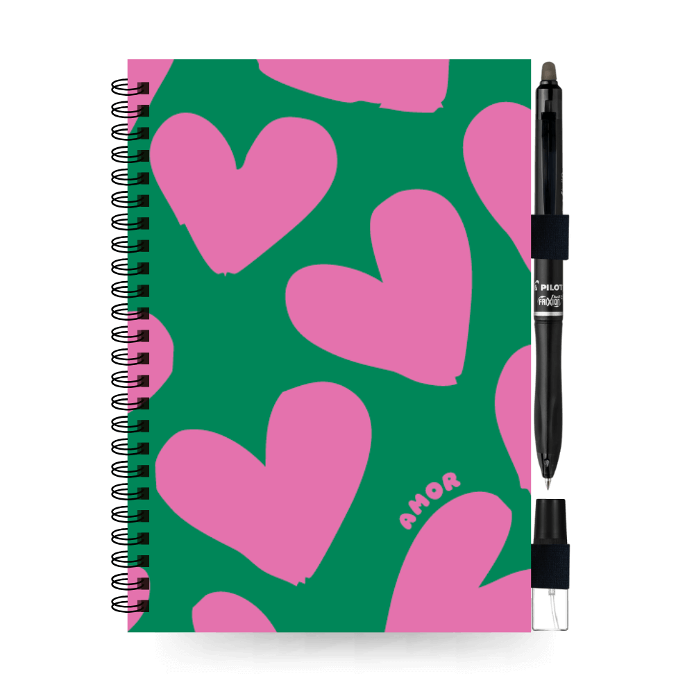 A5 uitwisbaar notitieboek | Amor