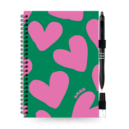 A5 uitwisbaar notitieboek | Amor