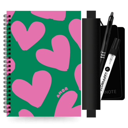 A5 uitwisbaar notitieboek | Amor