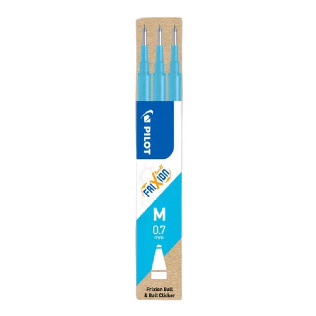 Set van 3 vullingen - Frixion Pen 0.7 - blauw