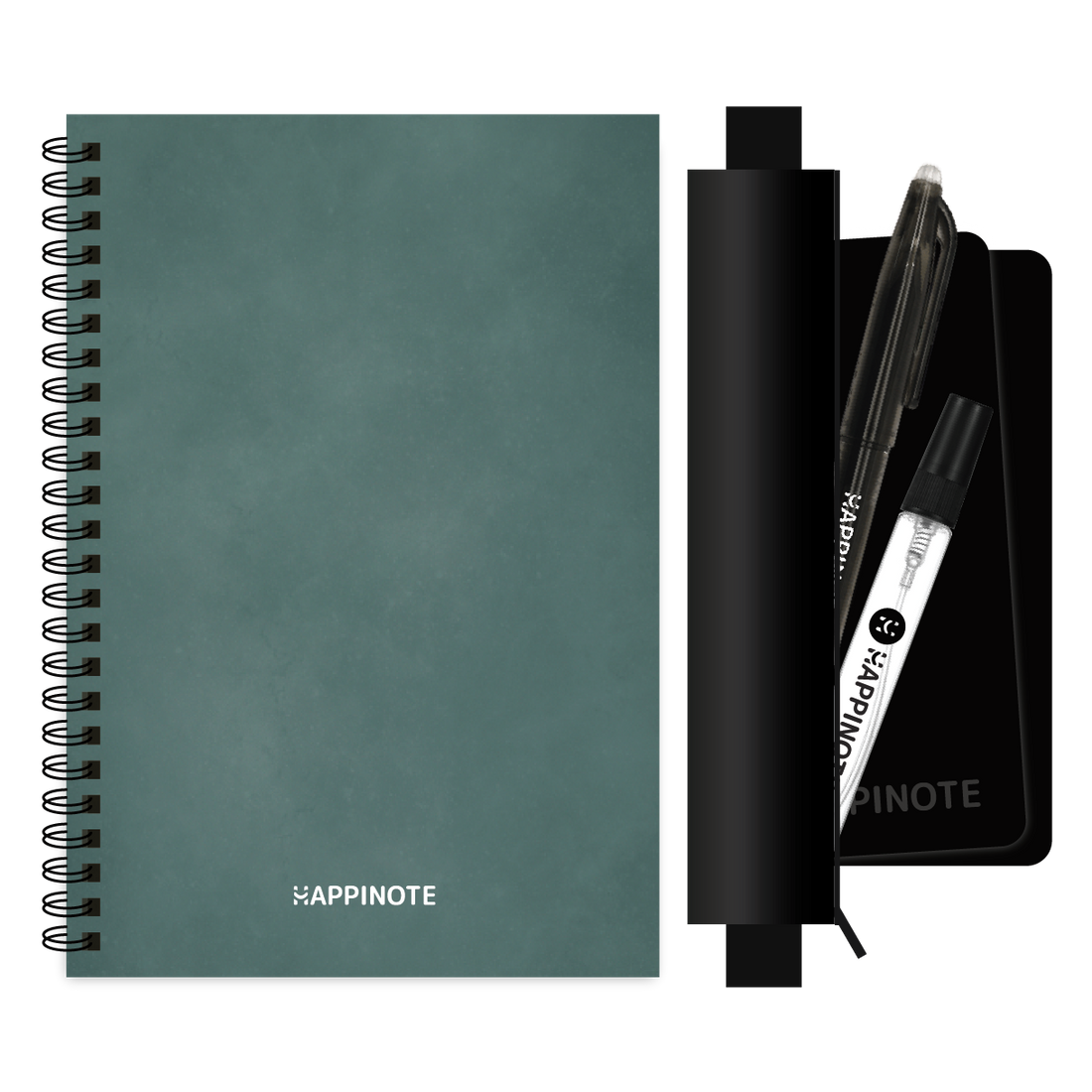 A5 Uitwisbaar notitieboek | Green Forest met etui