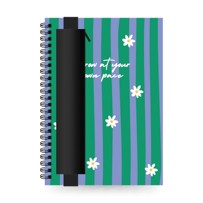 A5 Uitwisbaar notitieboek | Grow met etui