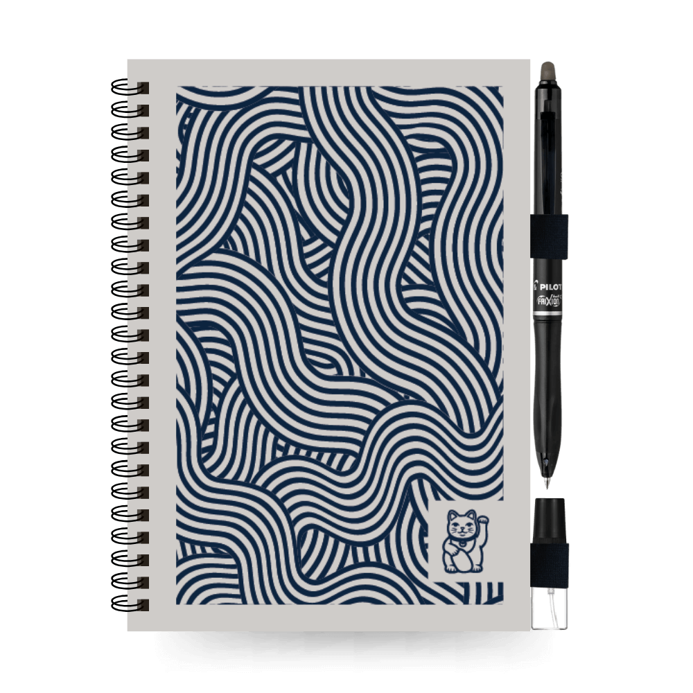 A5 uitwisbaar notitieboek | Lucky Cat