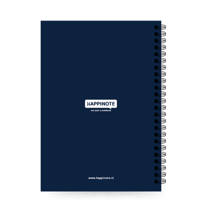A5 Uitwisbaar notitieboek | Lucky Cat (Night Blue)