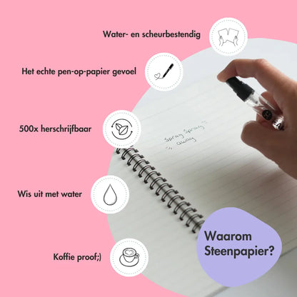 Erasable notebook | Black Stone