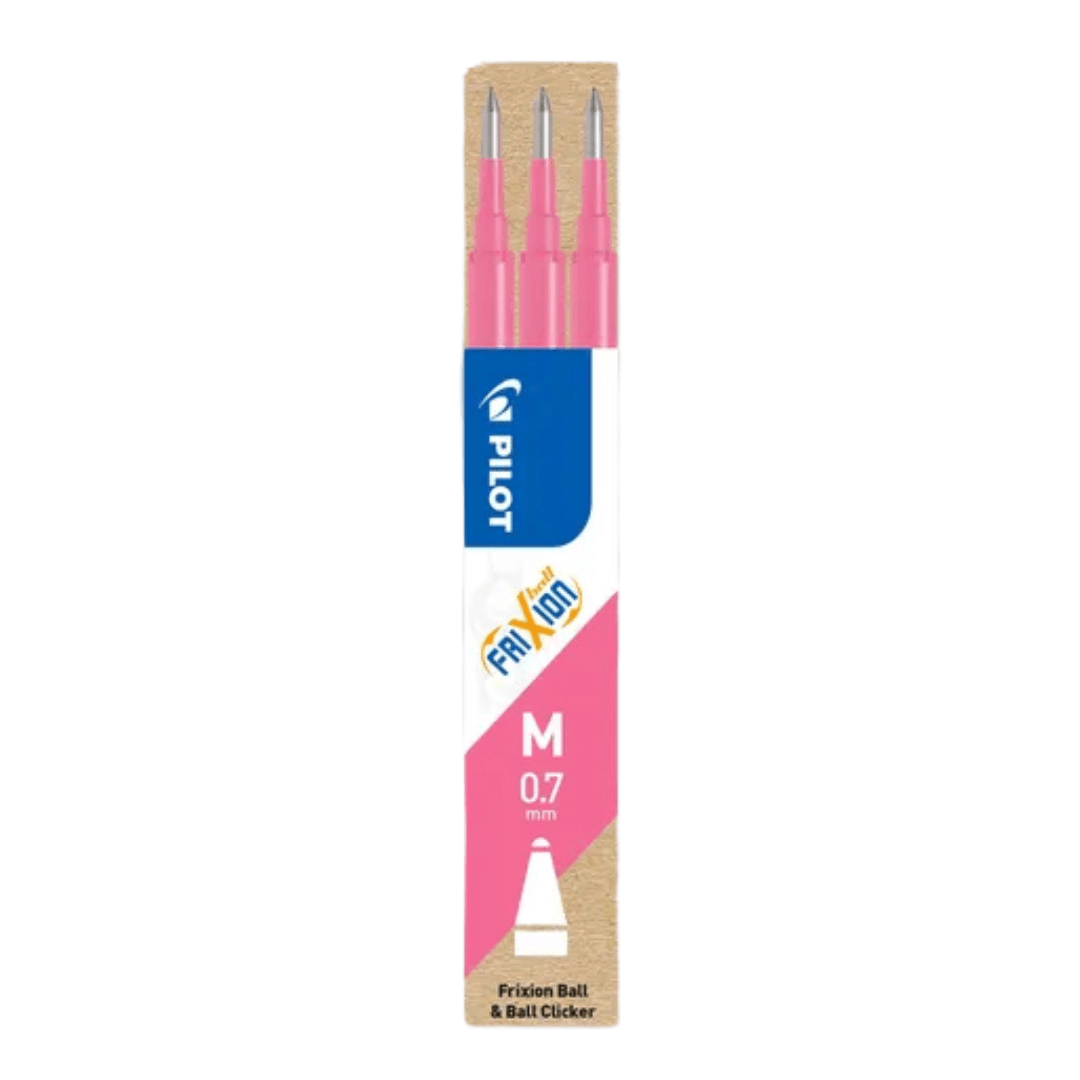 Set van 3 vullingen - Frixion Pen 0.7 - Roze